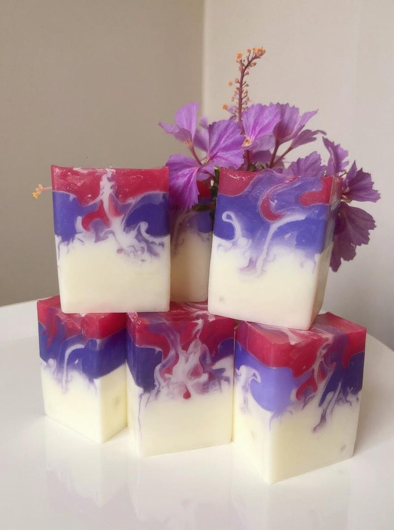 Hibiscus Flowers Glycerin Soap