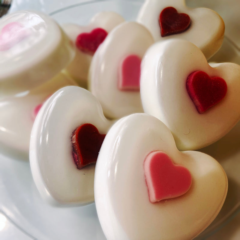 Rose Scented Heart Shape Soap (Valentines)